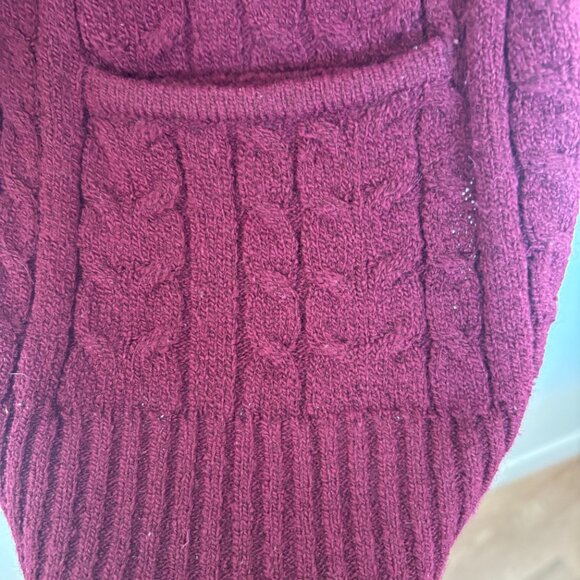 Preppy Burgundy Jennifer Moore Cardigan size M - Picture 6 of 9